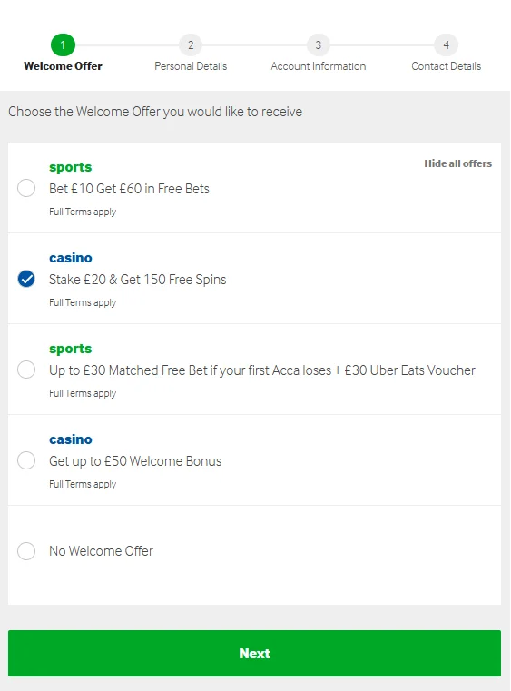 Betway Casino Sign Up